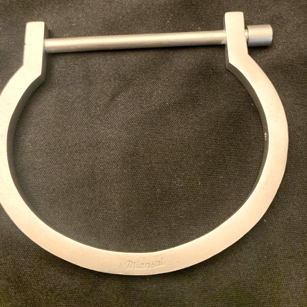 Miansai 925 marked sterling silver bracelet cuff